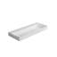 Meuble-lavabo de salle de bain à surface solide, fabriqué en résine de pierre, blanc mat, profondeur 48,4 po, largeur 18,46 po, hauteur 4,8 po, 55,87 lb, adaptabilité universelle aux espaces, égratignure et teinture, double