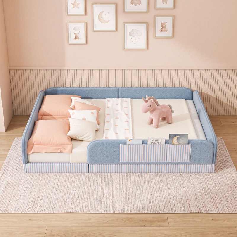 Lit sur pied Tedess, Queen, Blue