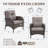 Braxleigh Outdoor Patio Wicker Chair With Cushions (2-Pack)-381431079-381431080