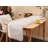 Table flag, modern small white fur table flag