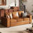 Caynemore 85" W Faux Leather Square Arm Sofa-1113118758