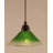 Cord Hung Mini Pendant Shown In Black Copper Finish With 10" Amber Crystal Glass-32464170-32464197-32464175