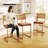 PU Leather Bar Stools With Woven Rattan Back And Metal Legs 1-Pack-1406714043