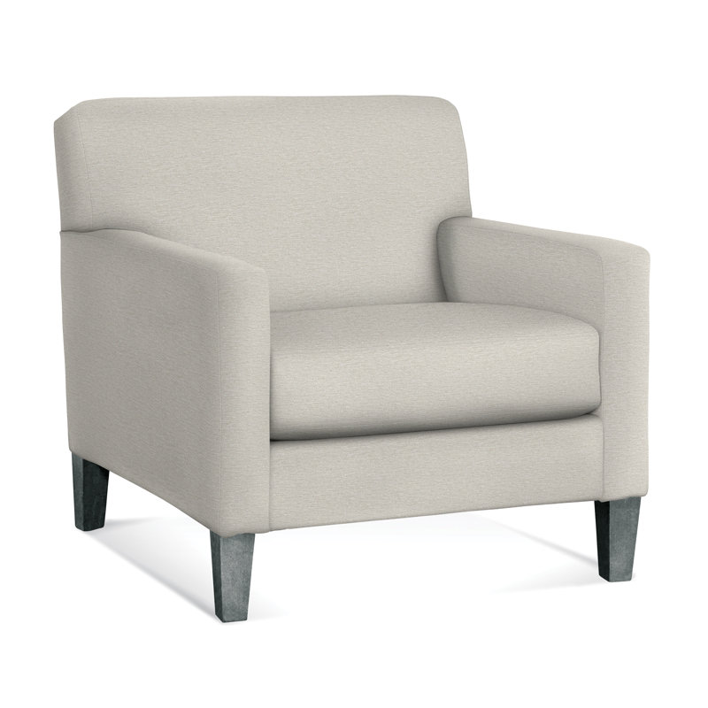 Tampa Armchair, White Performance Fabric; 0851-94, Java