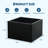 Modern Black Steel Raised Garden Bed, Extra Long Planter Box with Removable Dividers-1845490489