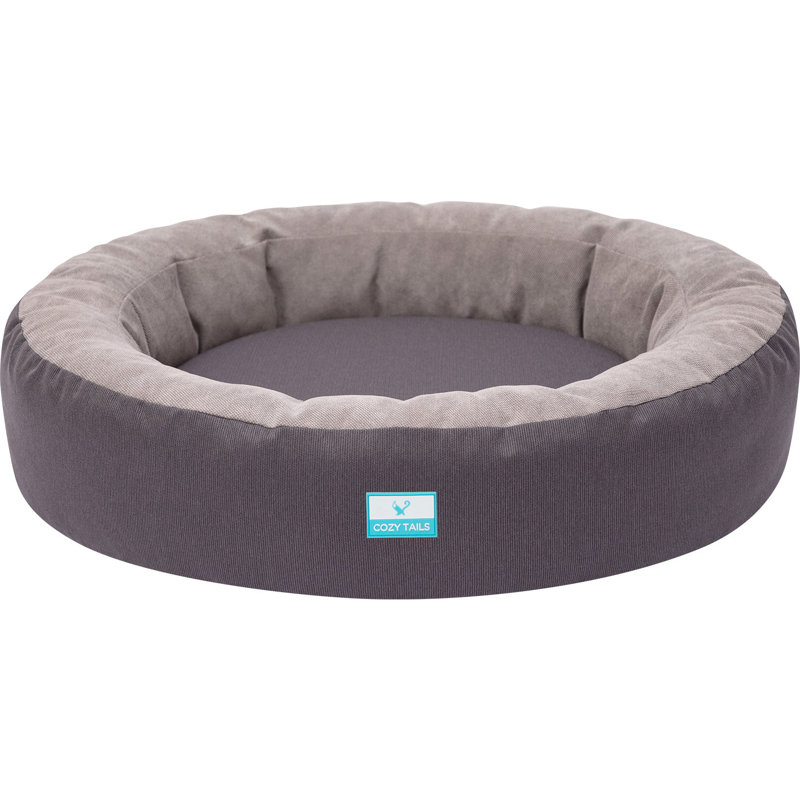 Canapé pour animaux Donut, H 7 po x l 32 po x P 30 po, Gris