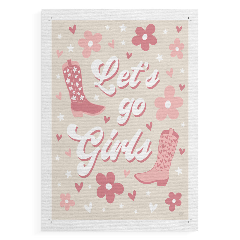 Let's Go Girls -Canvas Print Only - NOT FRAMED