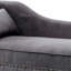 Méridienne rembourrée en tissu gris-809306203