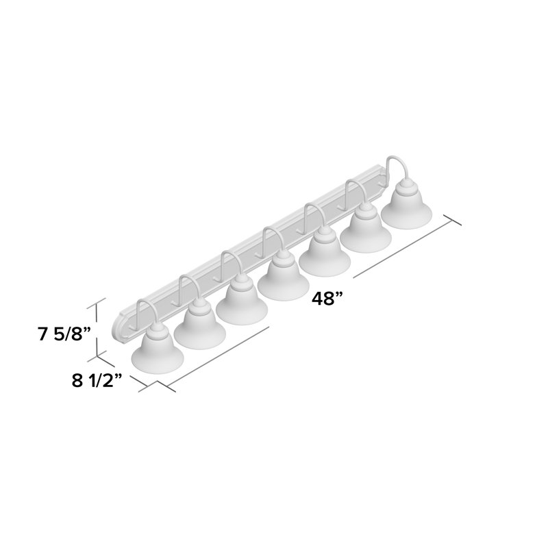 Turcotte 7 - Light Dimmable Vanity Light, 100 Watt