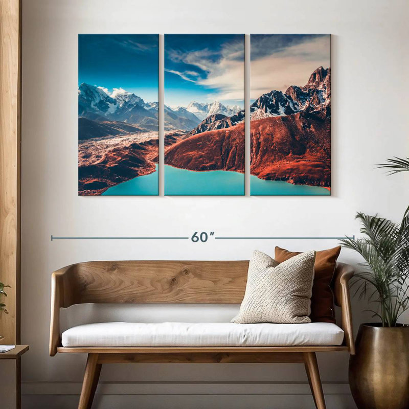 Alvord Himalaya Peaks Retro Pop, 32" H x 50" W