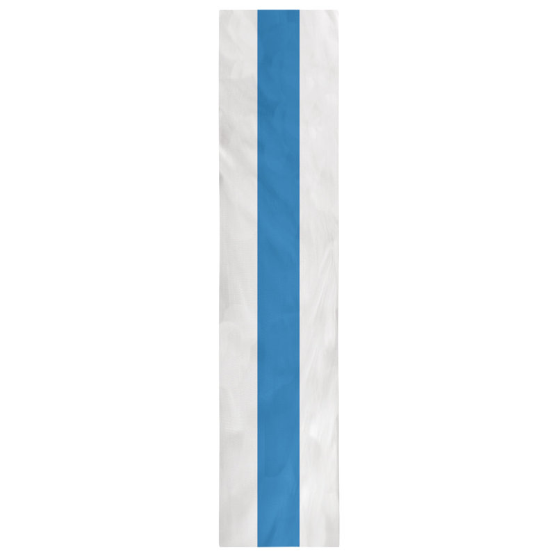 Chemin de table basket Philadelphia, L 90 po x l 16 po, Blanc, bleu, jaune, Sergé de coton