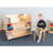 39.5'' H x 36.5'' W Book Cart with Wheels