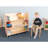 39.5 in. H x 36.5 in. W Book Cart