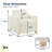 Serta Cooper 36" Convertible Accent Chair w/ Accent Pillow, Dream Coil Comfort, Easy Assembly-88874658