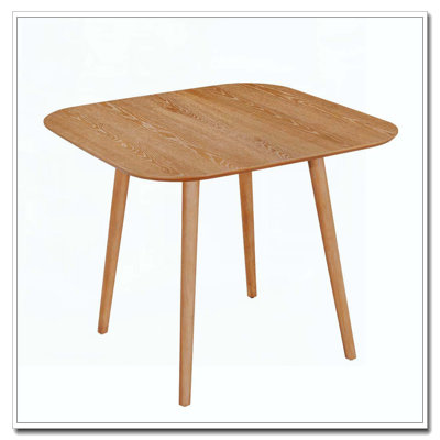 Table de salle à manger carrée en bois