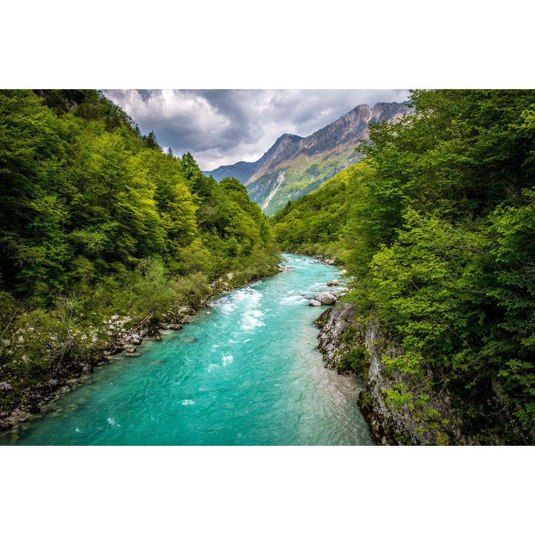 Beautiful Soca River von Ababsolutum - Leinwandbild