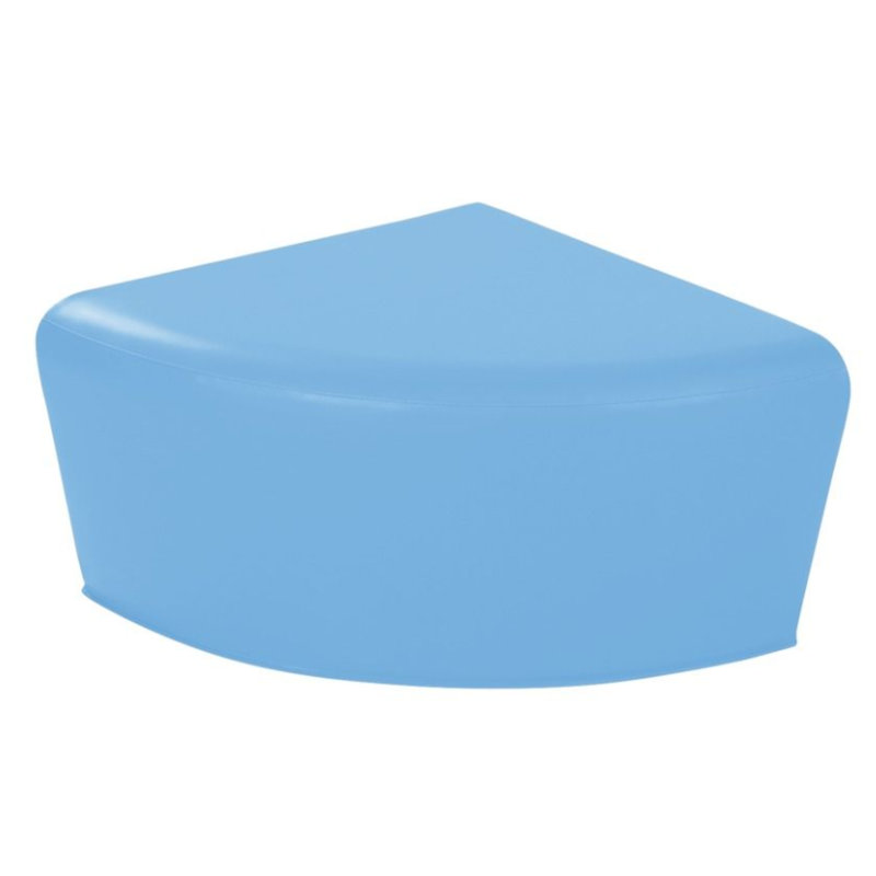 Pouf quadrant de base - Hauteur du siège: 12 po, Bleu