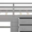 Lit mezzanine moderne avec tablette ouverte-834019194