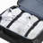 24-Inch Softside Expandable Luggage with Spinner Wheels Checked Suitcase Black