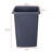 Fixturedisplays® 26 Gallon Square Grey Trash Can Garbage Waste Bin Container Heavy Duty Receptacle 18.6X18.5X25.8"