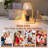 Flameless Crystal Candle Warmer Lamp with Timer and Dimmer, Adjustable Height for Home Decor, Pearl White-117085529
