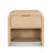 Beaucet 28"W Solid Wood Nightstand with Open Shelf