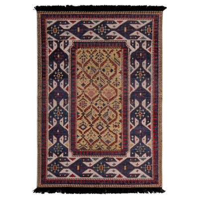 Burano Hand Knotted Wool Geometric Area Rug