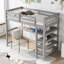 Lit mezzanine avec tablettes de rangement-501454305-501454304