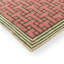 Geometric Area Rug in Dust Pink/Green/Beige-280133470