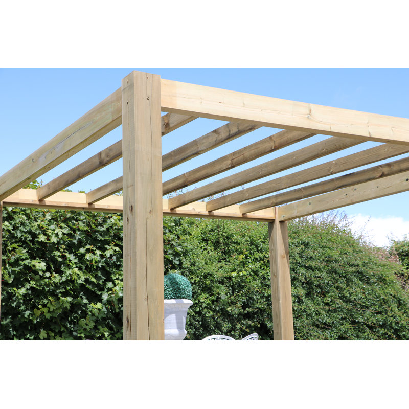 3m x 3m Solid Wood Patio Gazebo