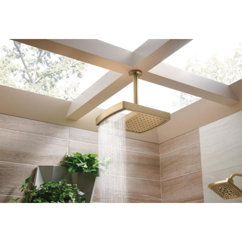 Kintsu® 14" Square Multifunction Raincan Showerhead, 2.5, Luxe Gold