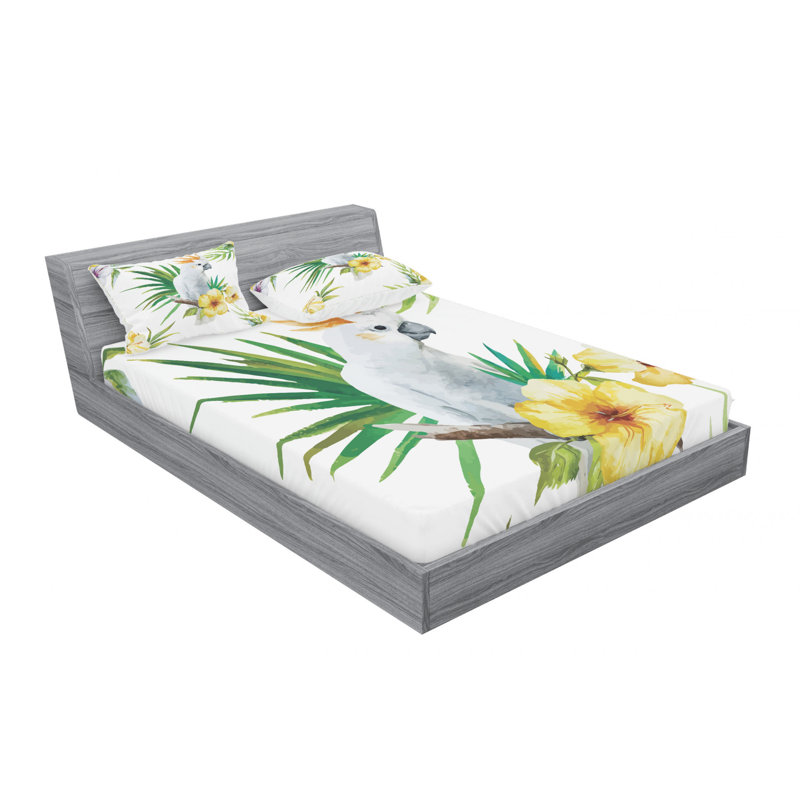 Microfiber Sheet Set, Queen Sheet Set with Fitted Sheet