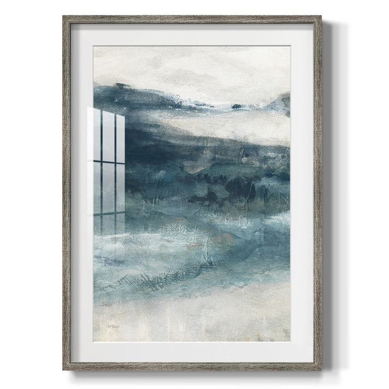 Private Inlet I -Framed Print, Distressed, 25.5" H x 17.5" W