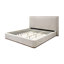 Grand lit tapissier gris - 75,41 po Long et large: 89,68 po