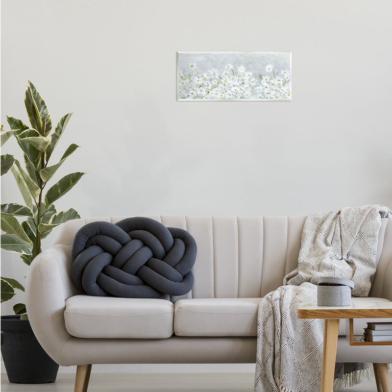 "Subtle Brushed Daisies", art mural par Patti Bishop