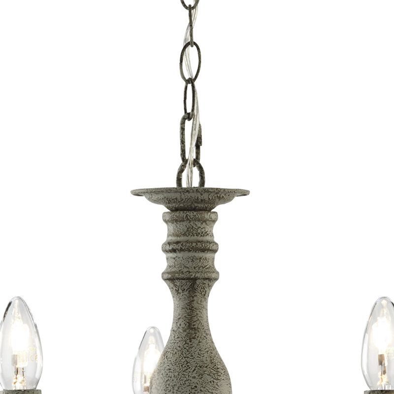 Asher 5 - Light Candle Style Chandelier