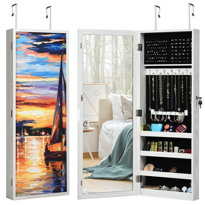 Burleigh Over-the-Door Metal Jewelry Armoire