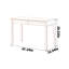 Bureau à double tiroir en chêne beige-1904909675
