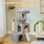 Grand arbre à chat, tour à chat à plusieurs niveaux de 41 pouces avec 2 condos spacieux pour chats d'intérieur, grande maison pour chat avec hamac confortable, perchoir rembourré, patin à griffes et boules remplaçables-626256170