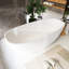 Baignoire de trempage autoportante Modern Minimalist - baignoire solide 65,2 "x 29,7" (mat)