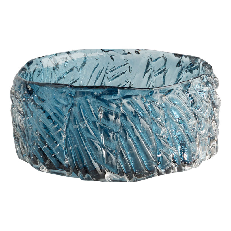 Vase en profondeur | Bleu, H 5,75 po x l 16,75 po x P 16,75 po