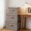 Ensemble de 3 bacs de rangement, paniers de rangement, 3 cubes pliables avec couvercles, organisateur de bacs en tissu, boîtes pliantes pour chambre de bébé, garde-robe, chambre à coucher, maison-390753179