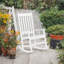 Chaise berçante d'extérieur en bois massif Bello-2001262298