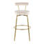 Tabourets de bar pivotants dorés 30 po Kayson