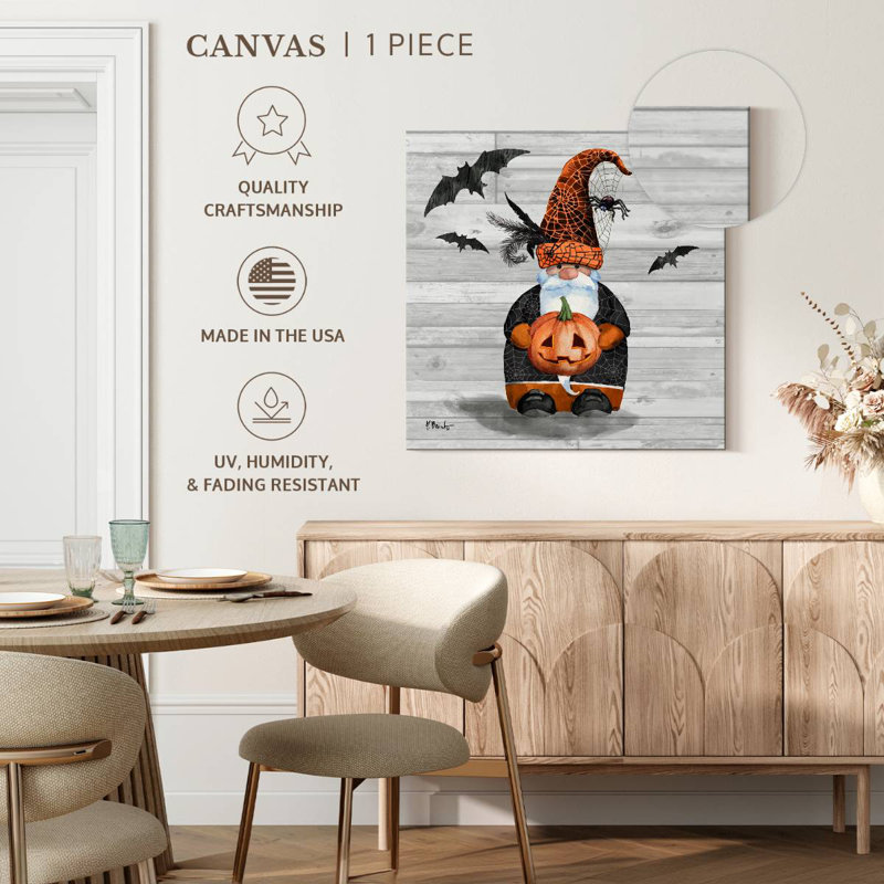 Lelend Halloween Gnome I, 16" H x 16" W
