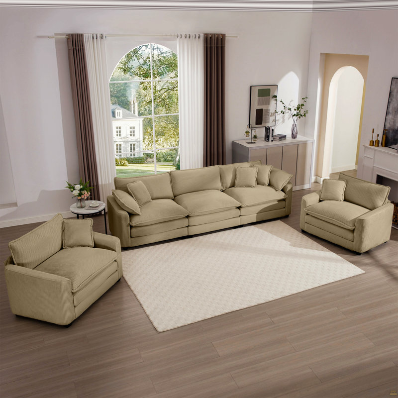 Ensemble de canapé luxueux et sophistiqué, Tanné