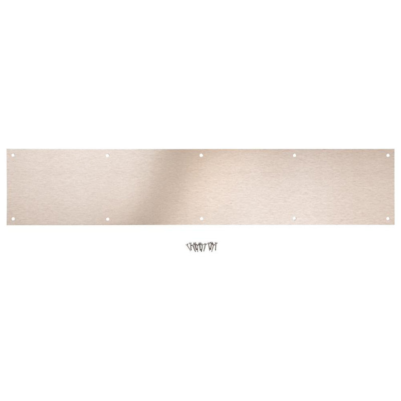 Kick Plate, H 6,5 po x l 31 po x P 0,3 po, Nickel satiné