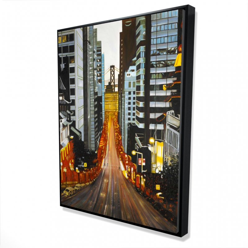San Francisco By Night Print On Canvas