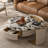 Modern and simple marble coffee table set-1253062112