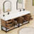 Jessica 84'' Single Bathroom Vanity with Stone Top-1759110907